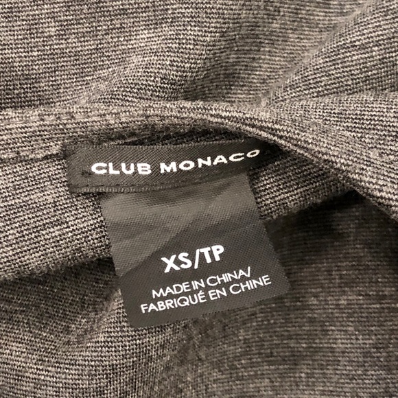 Club Monaco Knit Mini Dress, Charcoal, XS - Picture 6 of 8